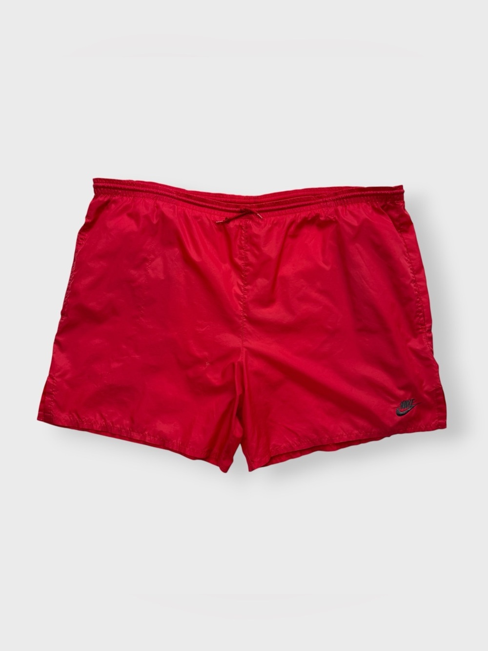 Vintage 90s Nike Lined Shorts, Soccer Gym Workout Track Nylon Drawstring Pockets